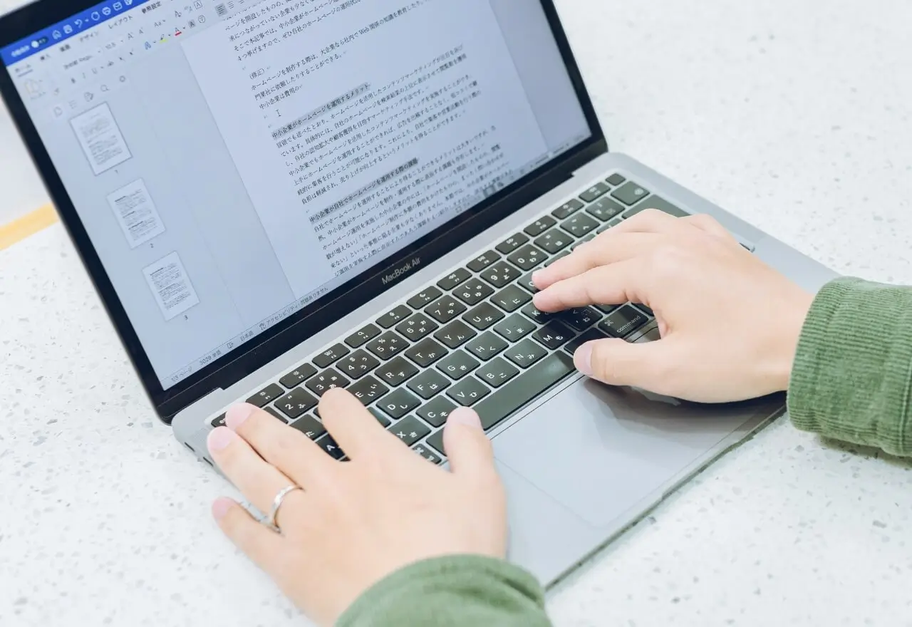 WEB専門のライターがすべての原稿を執筆