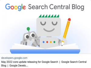 2022年5月26日にGoogleのコアアルゴリズムアップデートがありました