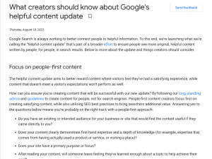 Googleのヘルプフルコンテンツアップデートの概要と対策